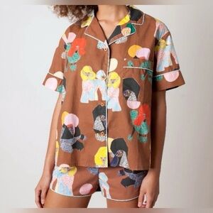 ISO Rachel Antonoff Ari Poodle Pajama PJ Sleepwear Set Size S or M